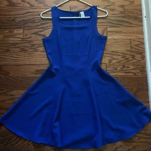 H&M | Fit & Flare Blue Dress